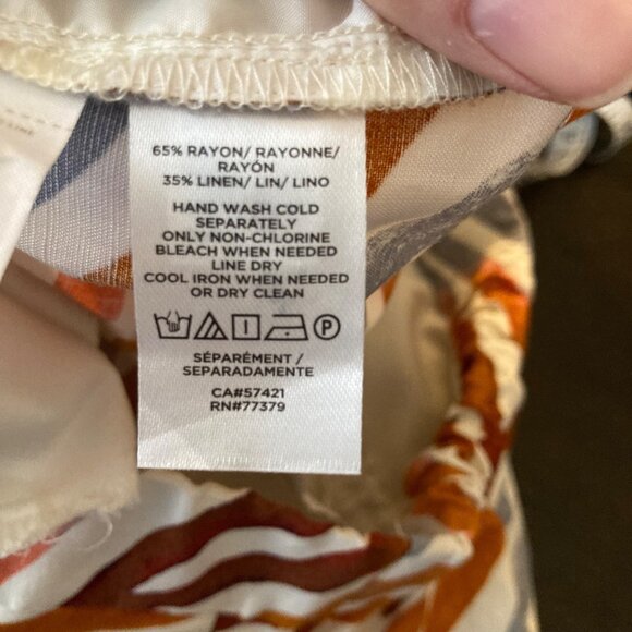 Womens Ann Taylor Tapered Leg Chino Pants Animal Print  L - Picture 7 of 8